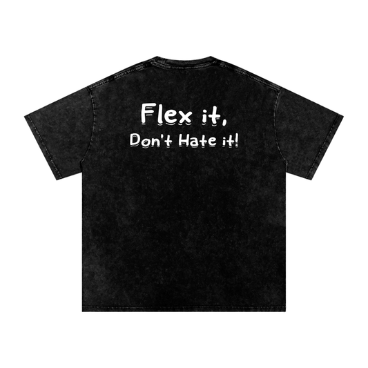 Flex it Snow Washed Oversized Cotton T-Shirt