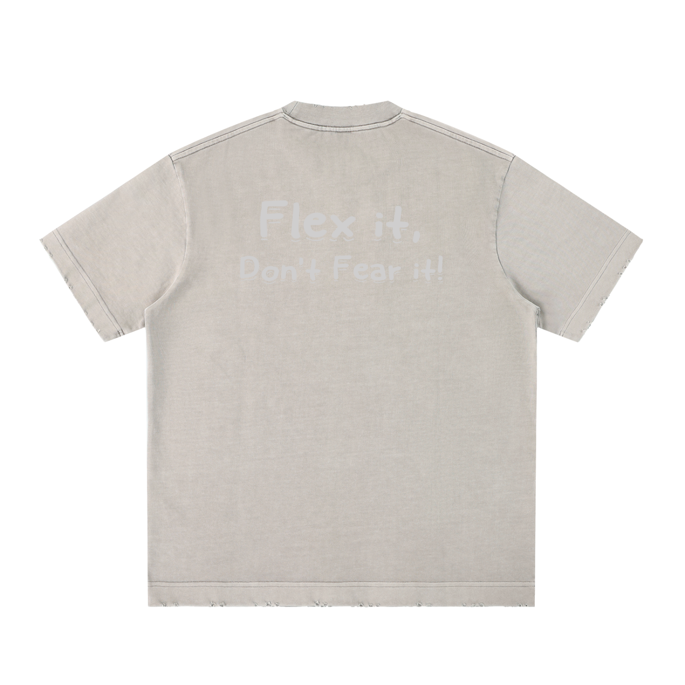 Flex it Heavyweight Vintage Washed Frayed T-Shirt