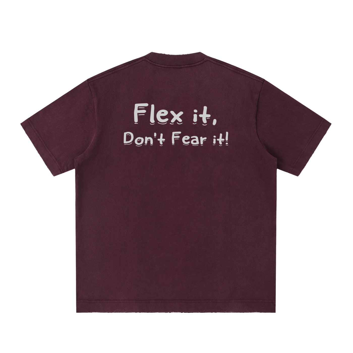 Flex it Heavyweight Vintage Washed Frayed T-Shirt