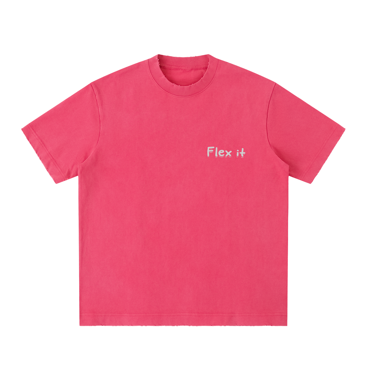 Flex it Heavyweight Vintage Washed Frayed T-Shirt