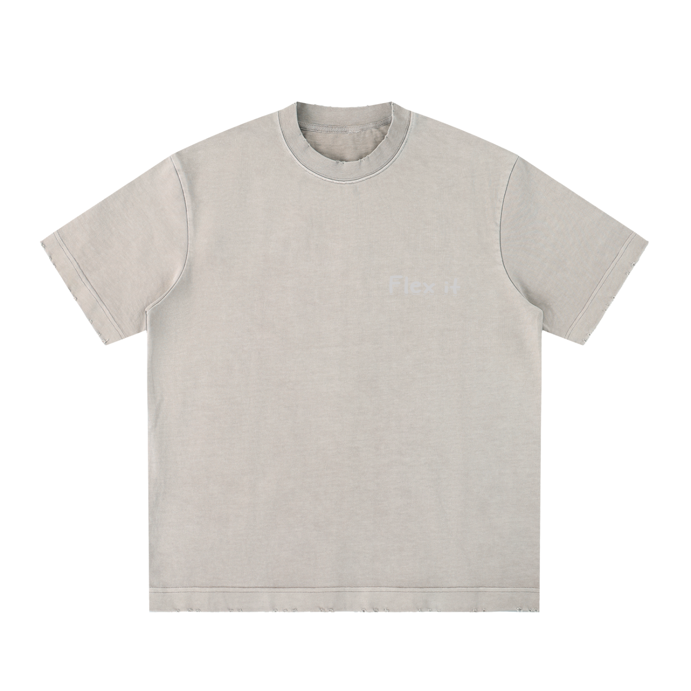 Flex it Heavyweight Vintage Washed Frayed T-Shirt
