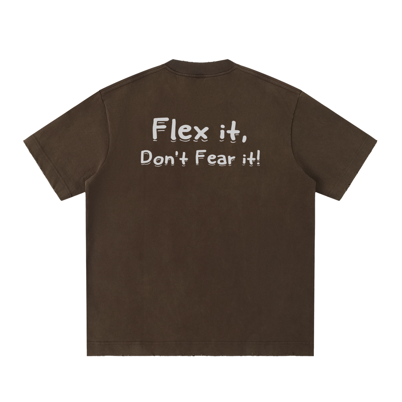 Flex it Heavyweight Vintage Washed Frayed T-Shirt
