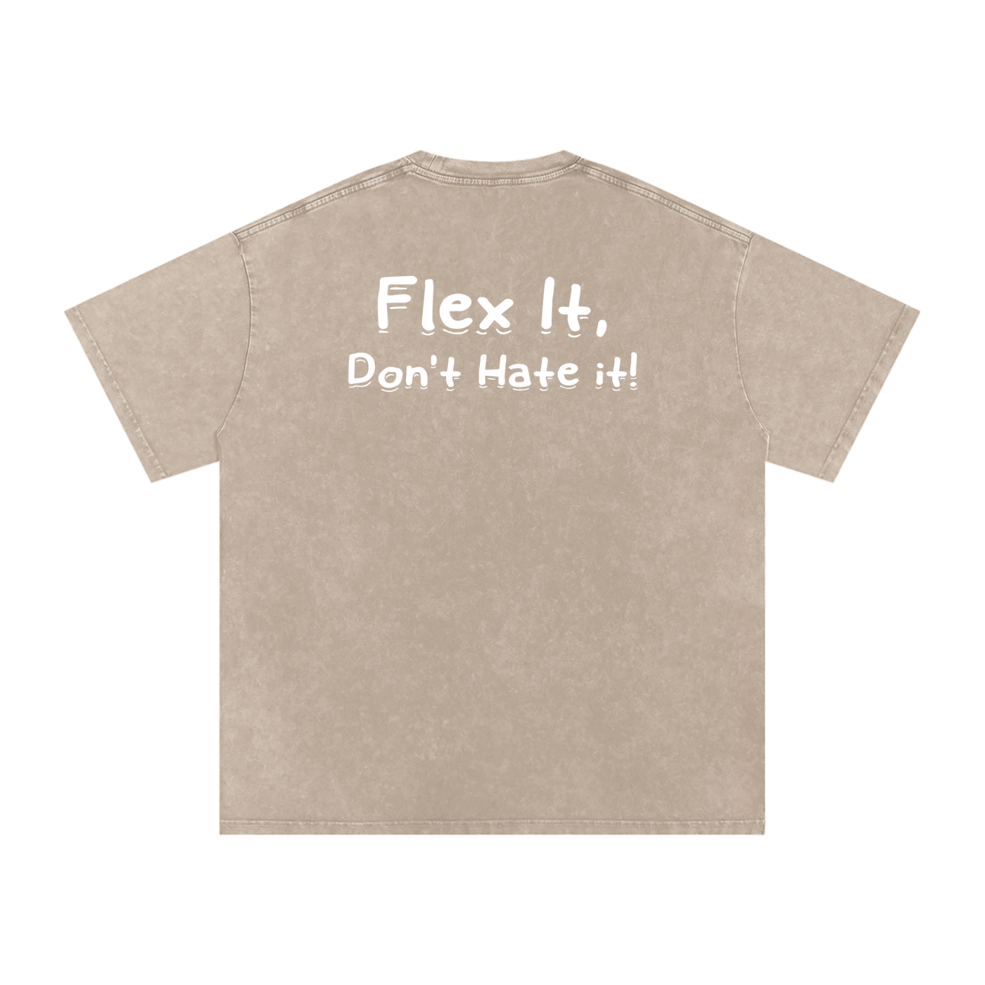 Flex It Snow Washed Oversized Cotton T-Shirt