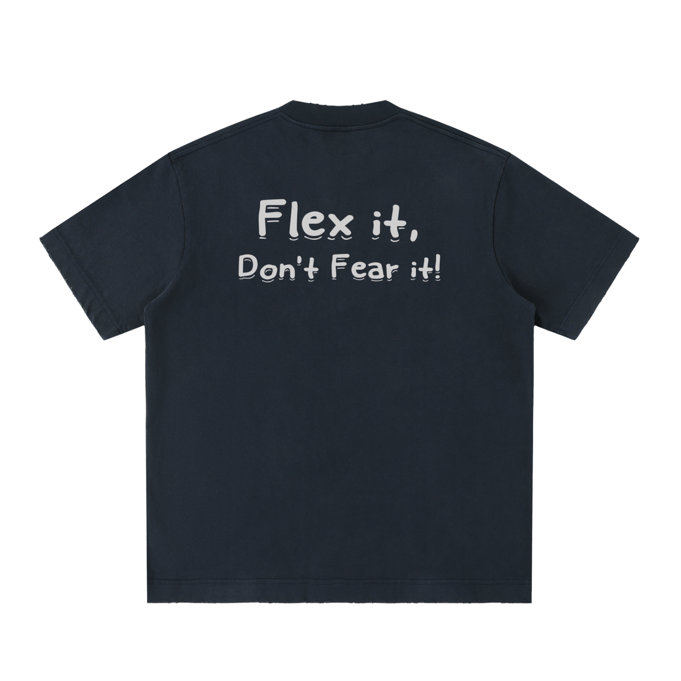 Flex it Heavyweight Vintage Washed Frayed T-Shirt