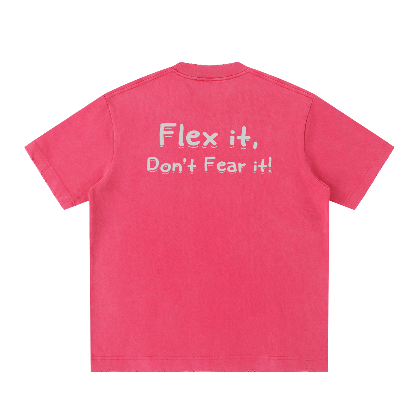 Flex it Heavyweight Vintage Washed Frayed T-Shirt