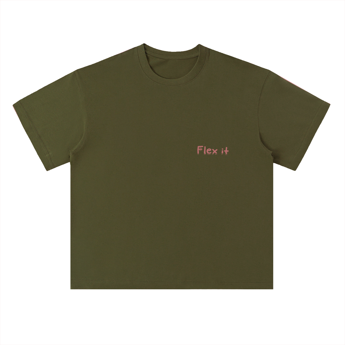 Flex it Heavyweight Drop Shoulder Cotton T-Shirt