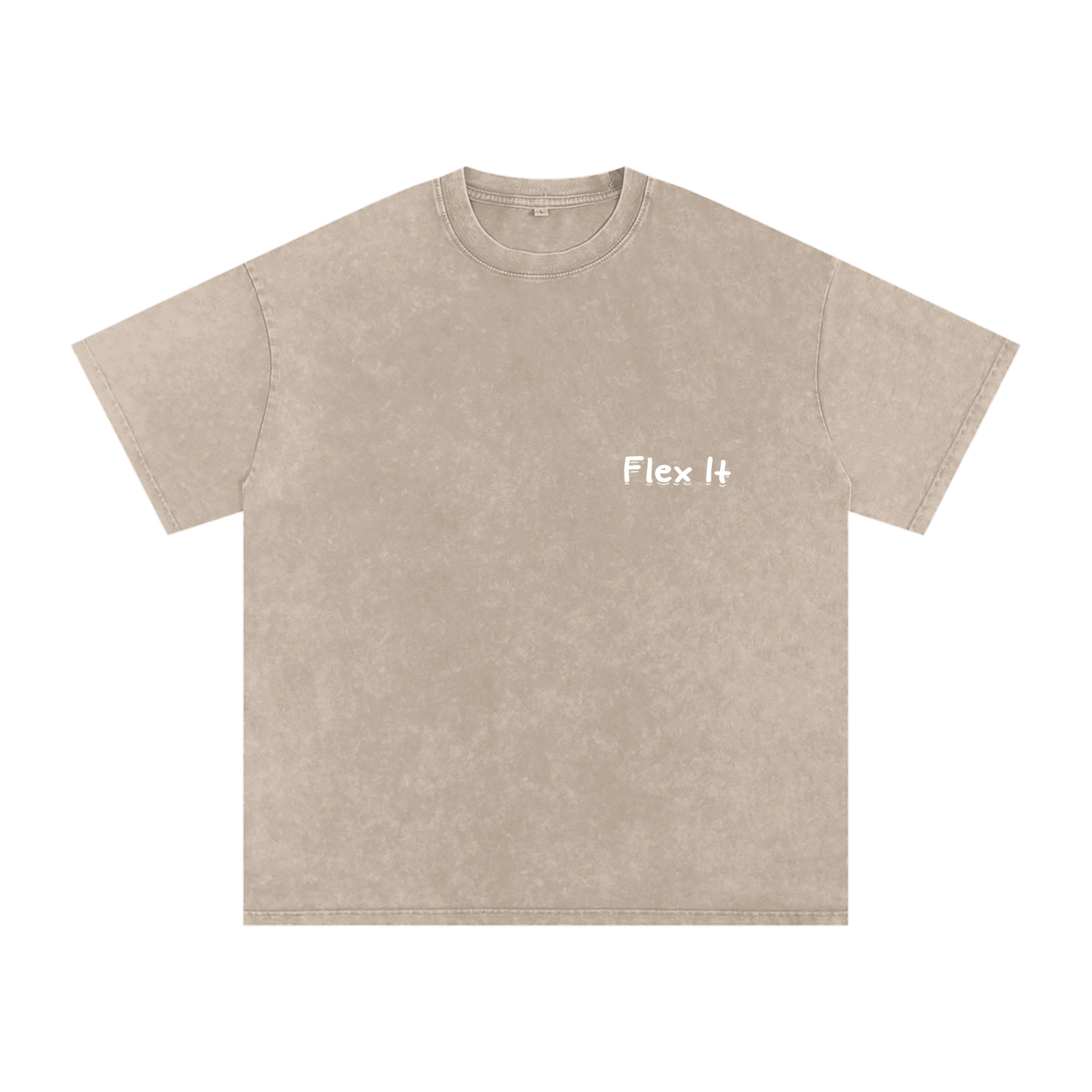 Flex It Snow Washed Oversized Cotton T-Shirt