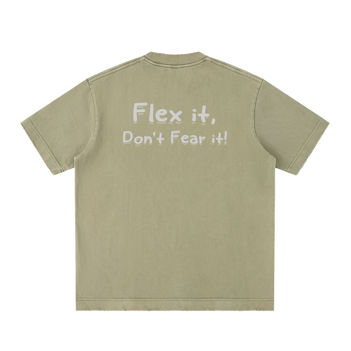 Flex it Heavyweight Vintage Washed Frayed T-Shirt