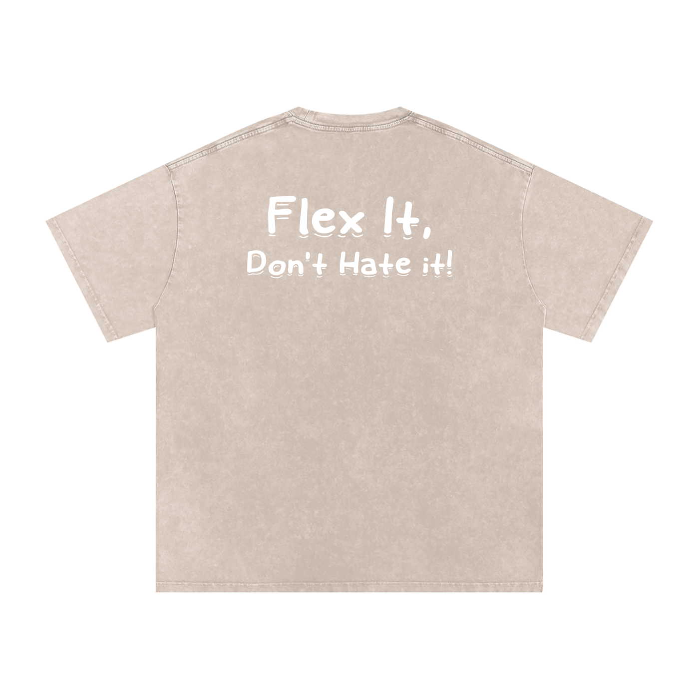 Flex It Snow Washed Oversized Cotton T-Shirt