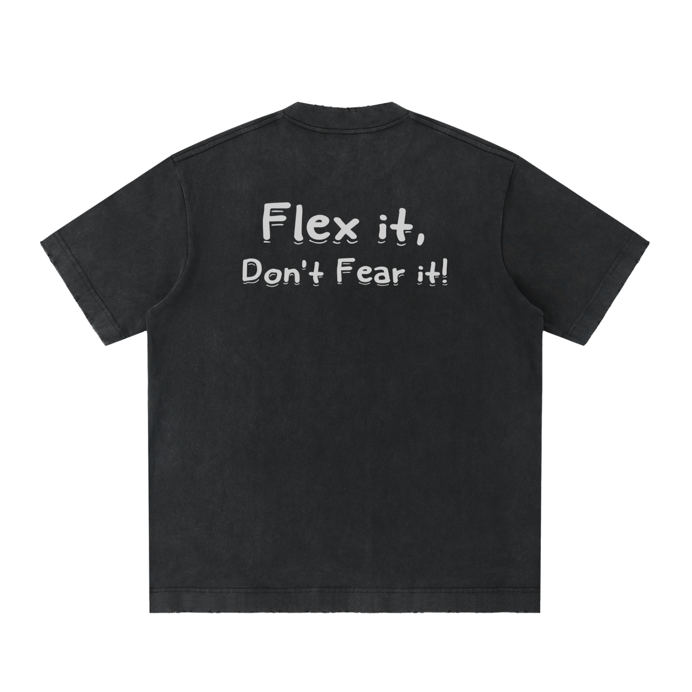 Flex it Heavyweight Vintage Washed Frayed T-Shirt