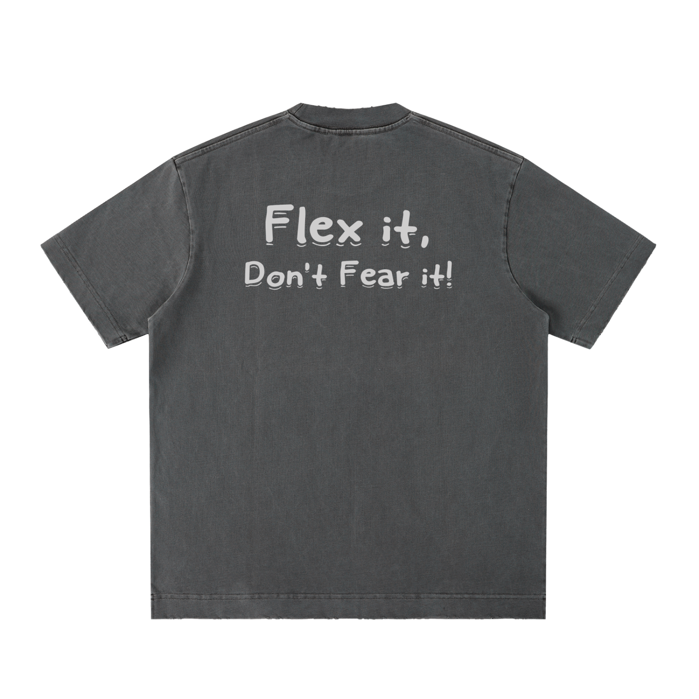 Flex it Heavyweight Vintage Washed Frayed T-Shirt