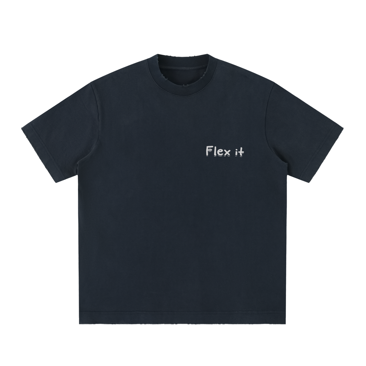 Flex it Heavyweight Vintage Washed Frayed T-Shirt