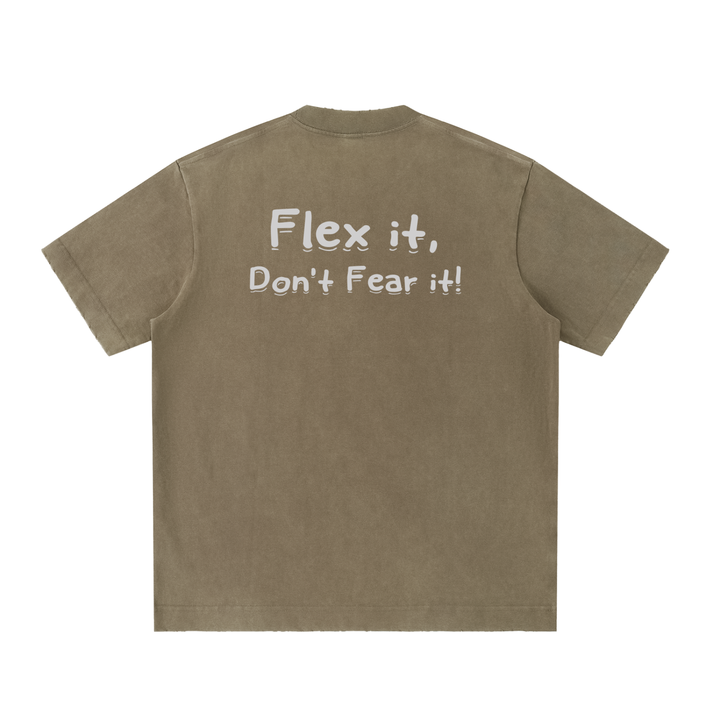 Flex it Heavyweight Vintage Washed Frayed T-Shirt