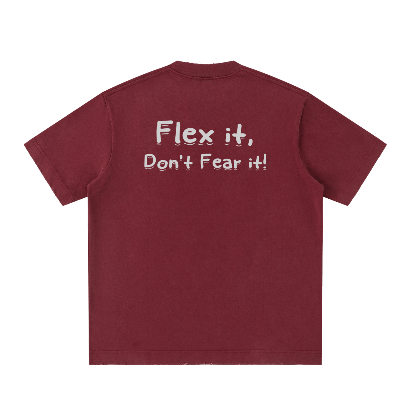Flex it Heavyweight Vintage Washed Frayed T-Shirt