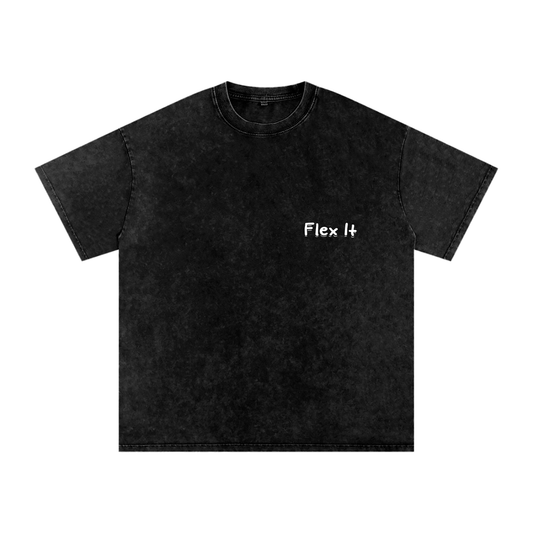 Flex It Snow Washed Oversized Cotton T-Shirt