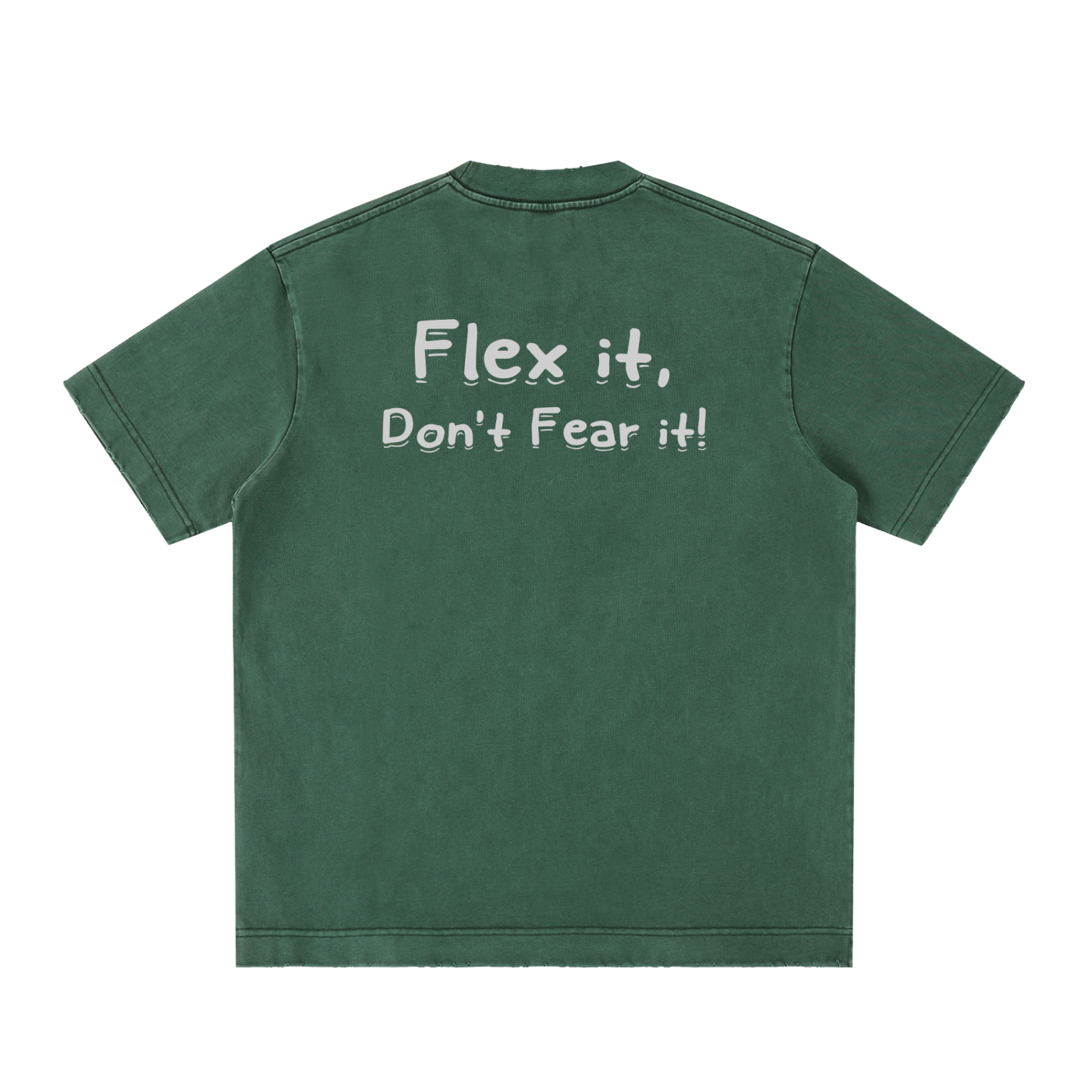 Flex it Heavyweight Vintage Washed Frayed T-Shirt